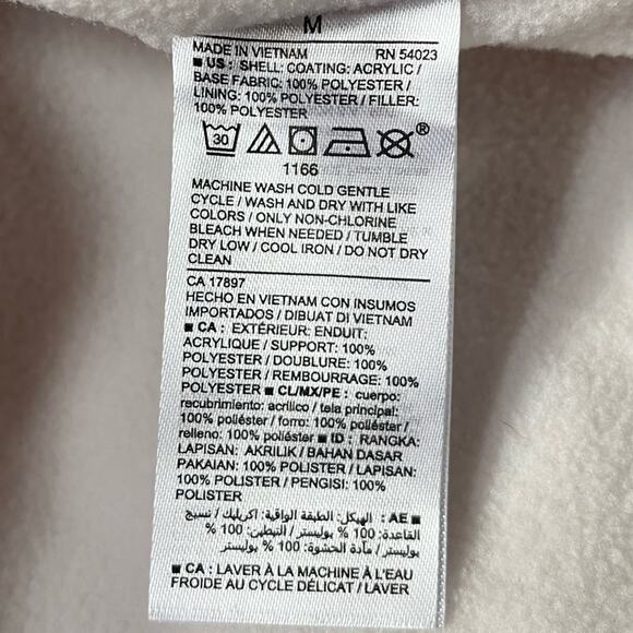 Old Navy Puffer Jacket Winters Day White Size Medium - Picture 5 of 7